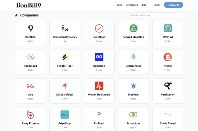 BonBillo Jobs Board